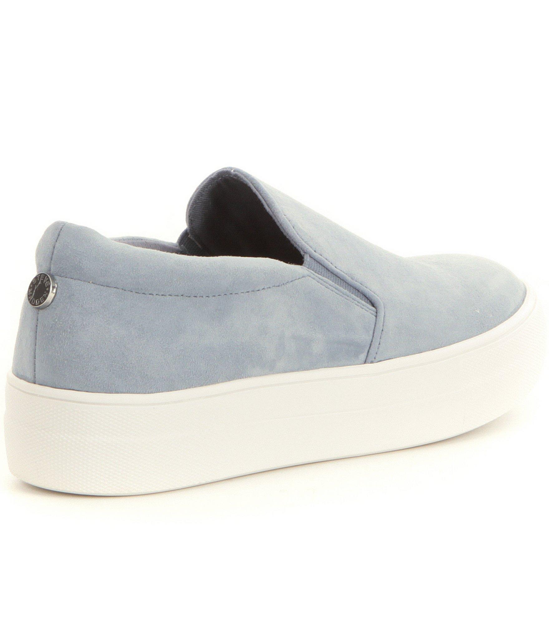 Lyst - Steve Madden Gills Suede Slip On Platform Sneakers in Blue Gallery. Previously sold at: Dillard's · Women's Slip On Sneakers Women's Platform Sneakers